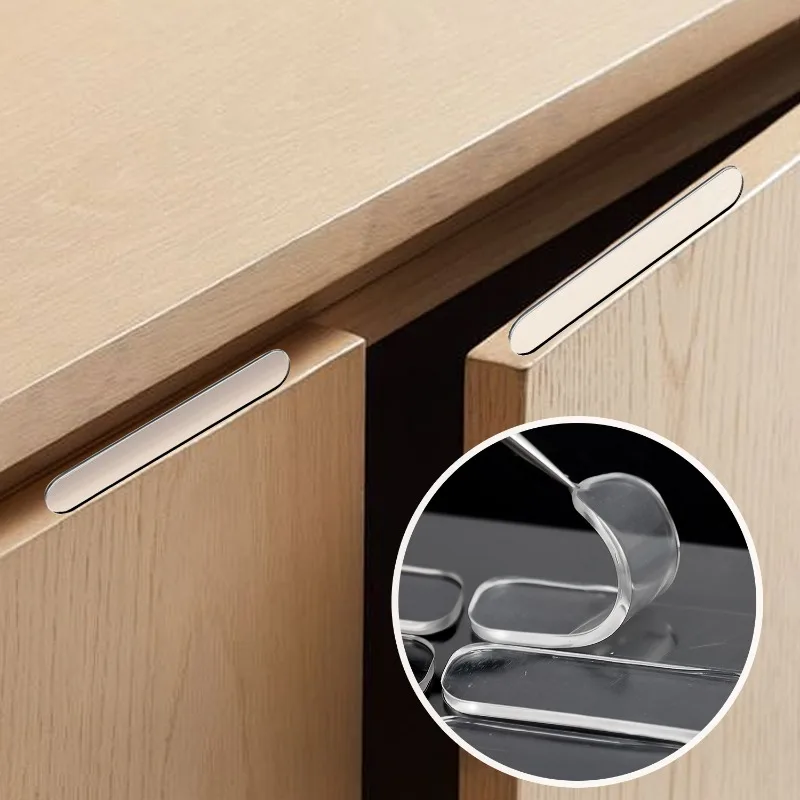 سيليكون خزانة مصدات الباب شرائط شفافة ذاتية اللصق عازلة منصات درج الباب وقف الوفير منصات الأثاث وسادة واقية