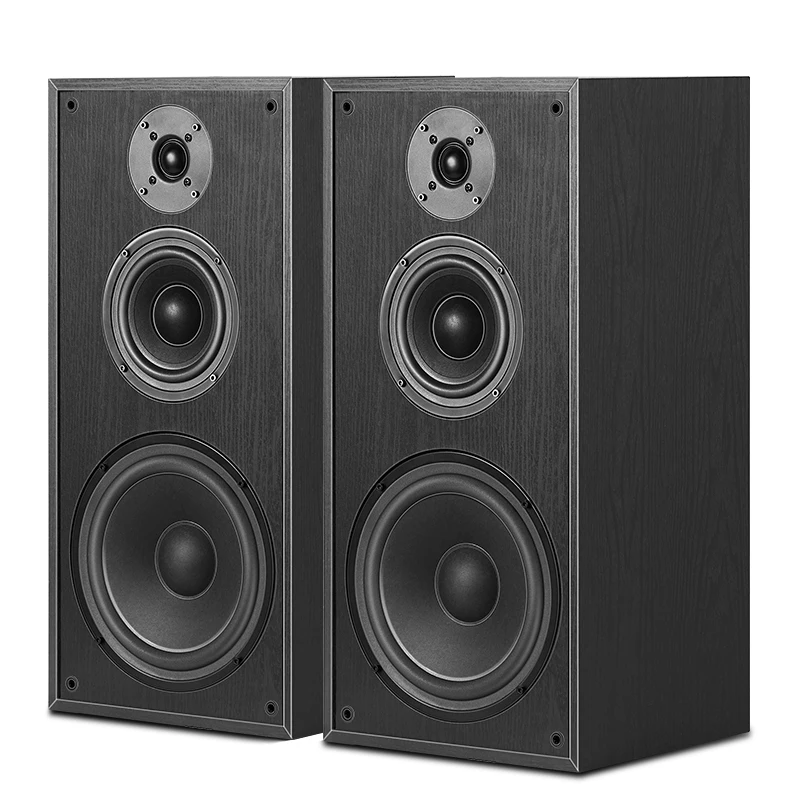 200W High-Power Audio 8-inch Speaker Three-Way Bookshelf Speaker Hifi Active Audio Home Theater Enthusiast Speaker