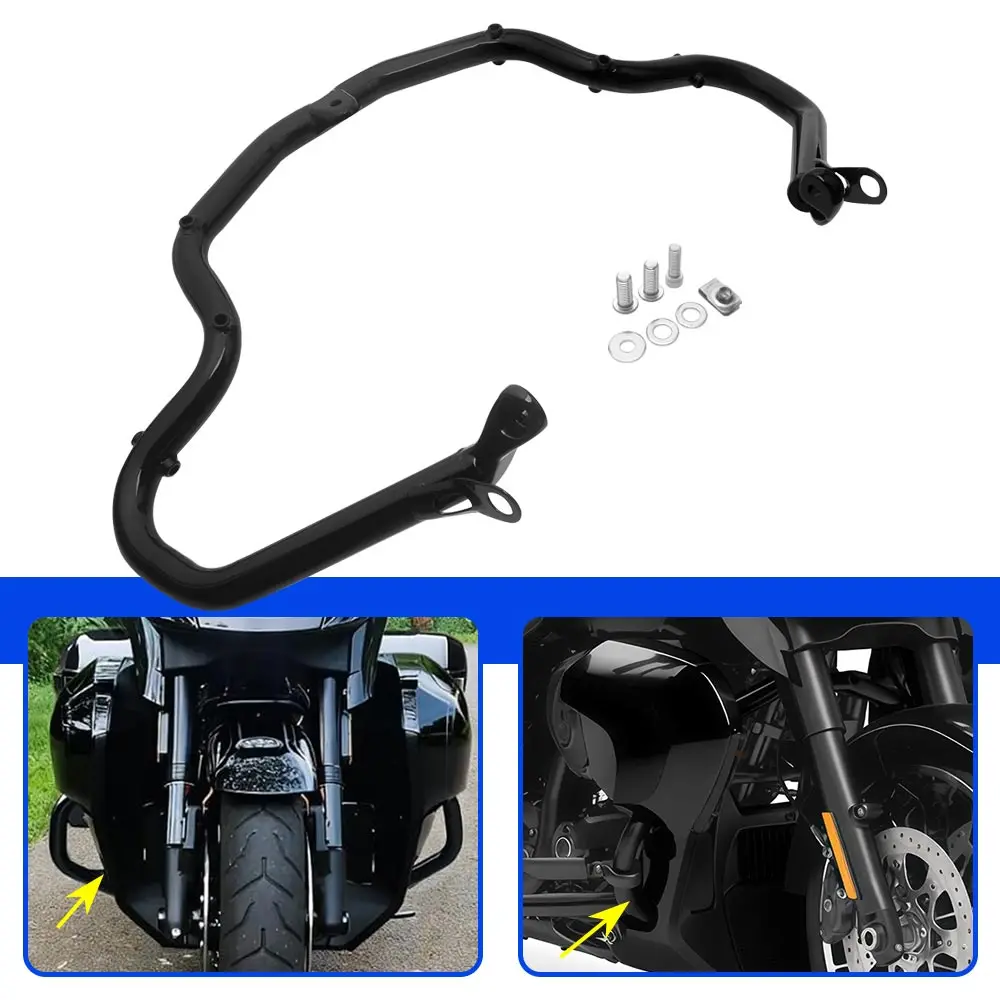 

High Quality Iron Alloys Engine Guard Crash Bar Fits For Harley Touring Fltrxse Fltrx Flhxse Flhx / Flhxi 2023-2026 Gloss Black