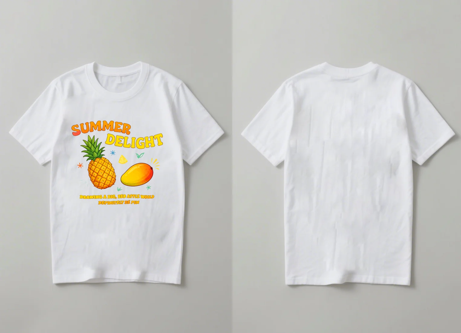 2025 T-shirt a maniche corte con stampa di bacche succose di nuova moda per uomo e donna, top casual girocollo