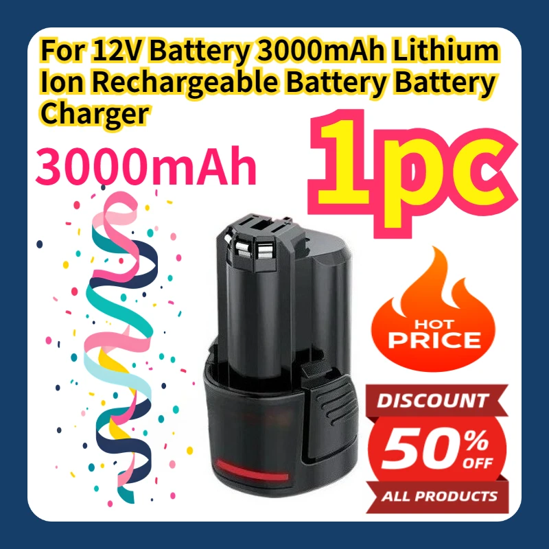 

For 12V Battery 3000mAh Lithium Ion Rechargeable Battery Battery Charger