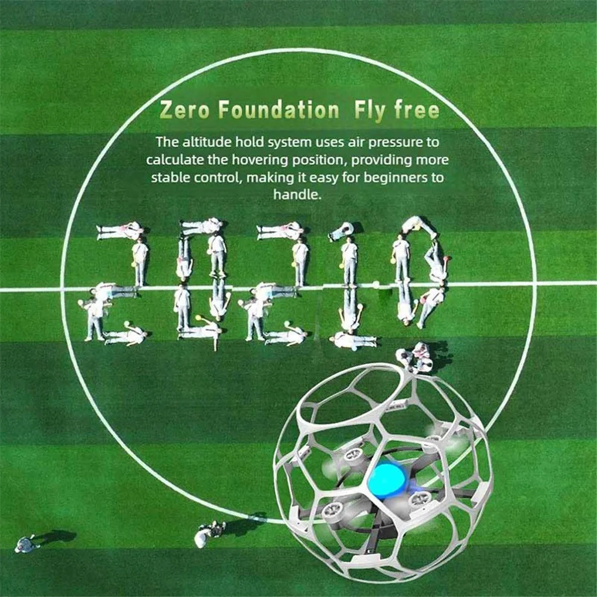 AA85 2.4G Remote Control Football Drone Children'S Flight Training RC Drone Toys Professional Racing Drone with HD FPV Kids