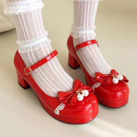 

Fashion Women's Shoes Mary Jane Style Ladies Shoes Low Heel Shallow Mouth Round Toe Solid Color Women's Party Shoes 2024