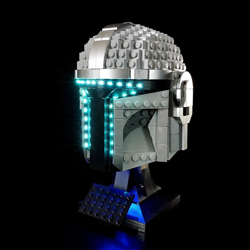 LYBMTWF Lumière LED pour 75328, compatible avec le modèle de casque mandalorien, kits d'éclairage de construction sans modèle