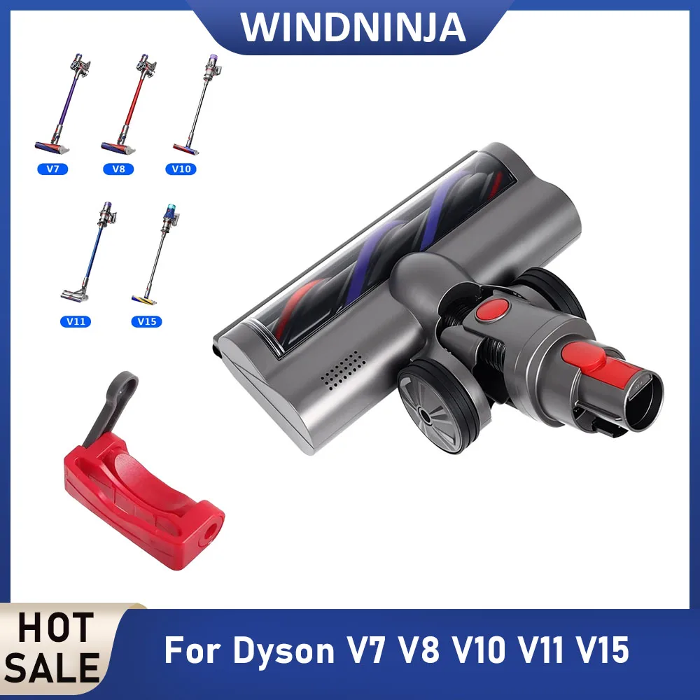 

Electric Roller Floor Brush Head for Dyson V7 V8 V10 V11 V15 Cordless Vacuum Cleaner Cleaning Quick-Release Motorhead Brush Head