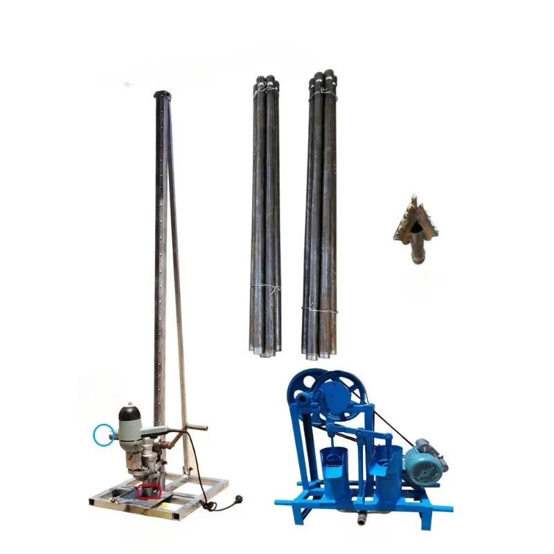 For Household 2000W small well drilling machine agricultural 3 dimensional saw rack drilling equipment