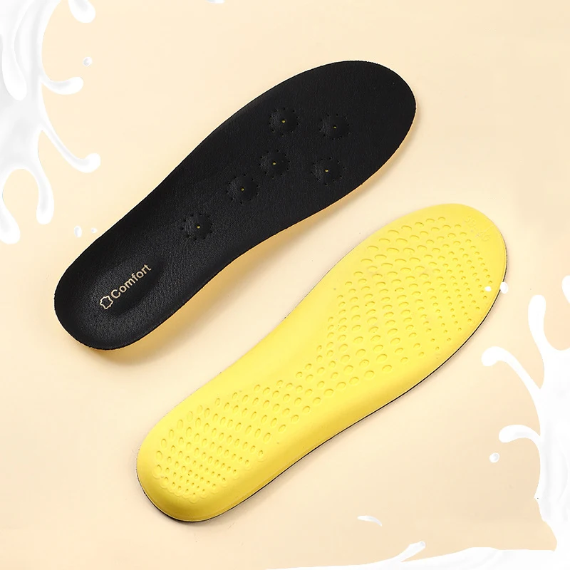 1 pasang Plantar Fasciitis Sol dalam lateks untuk kaki, tidak licin bantalan sepatu menyerap guncangan sol sepatu sisipan Sol dalam lateks kulit