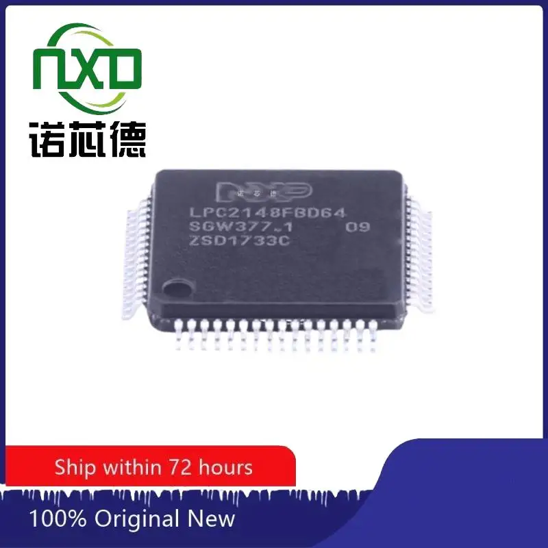 2PCS / LOT 100% NEW LPC2148FBD64 LQFP-64 EMBEDDED MICROCONTROLLER CHIP ELECTRONIC COMPONENTS