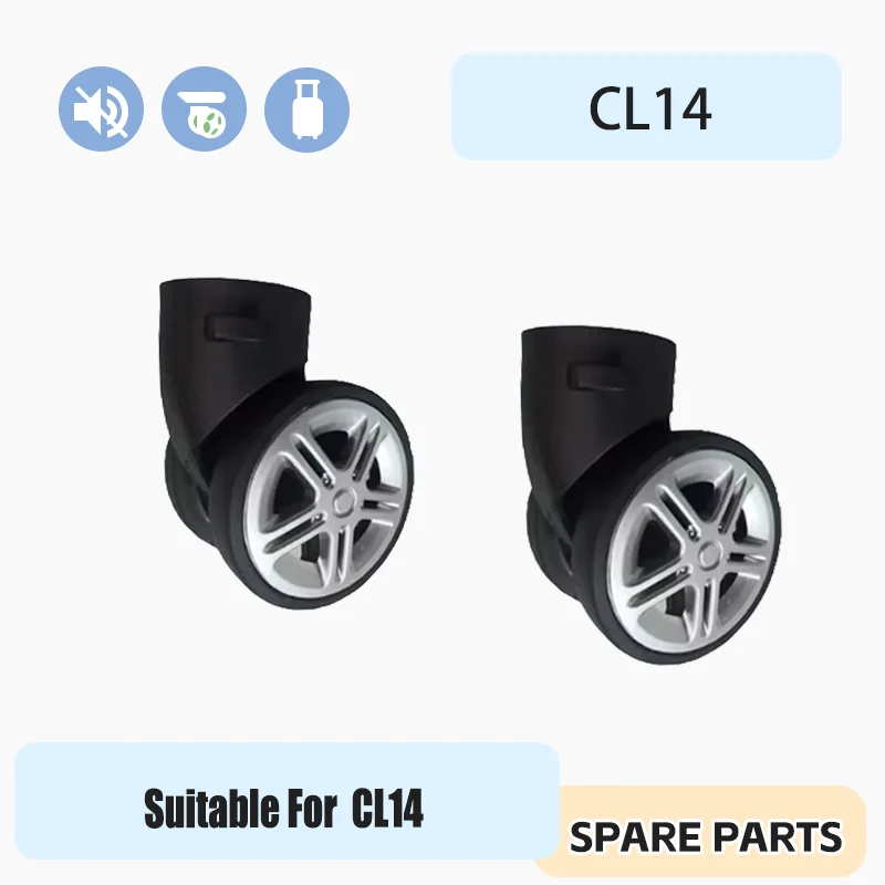 For CL14  Removable 360° Silent Smooth-Rolling Luggage Wheel Replacement High-Quality Silent Wheels For Suitcases