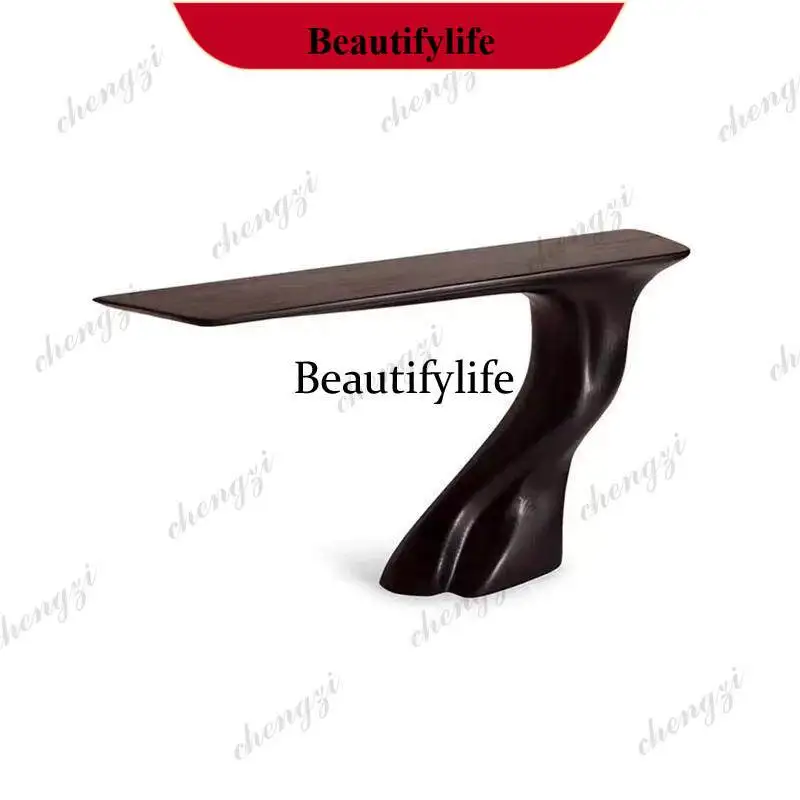 YL FRP corridor entrance table against the wall aisle storage table special-shaped tree root ornament table