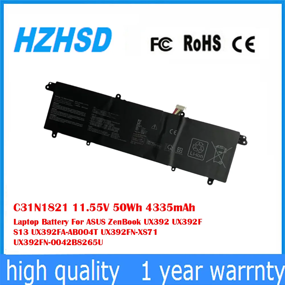 

C31N1821 11.55V 50Wh 4335mAh Laptop Battery For ASUS ZenBook UX392 UX392F S13 UX392FA-AB004T UX392FN-XS71 UX392FN-0042B8265U