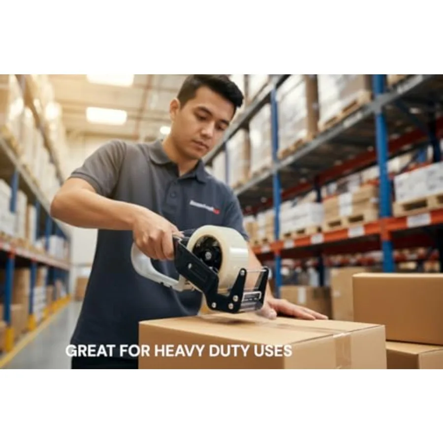 Extra Long Heavy Duty Thick Clear Packing Tape 1.89 in x 110 Yards Industrial Strength Adhesive for Shipping Moving Office Comm