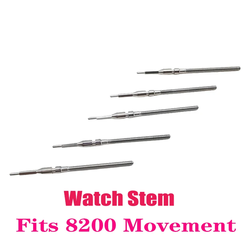 

2PCS/4PCS 8200 Movement Crown Stem Fit for 8200 Movement Modification Replace Standard Stem Suit for 8200 Mechanism Parts