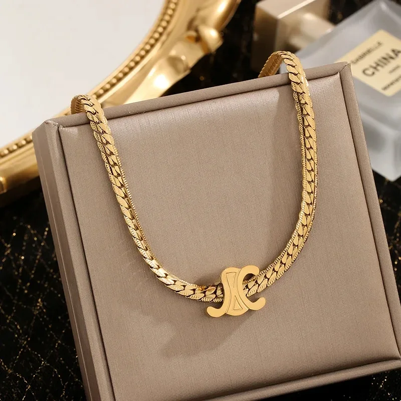 European and American Cross-border Necklace, Women's Instagram Style, Light Luxury, Versatile, Trendy Collarbone Chain Necklace