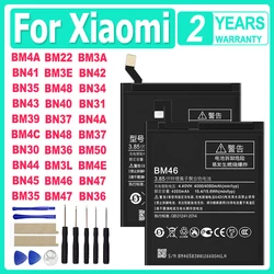 High Quality Battery For Xiaomi Redmi Hongmi Note Mi Max 2 A2 3 3S 4 4A 4C 4X Mix 5 5A 5X 5S 6 6X 7 8 9 Lite Plus Pro in Stock
