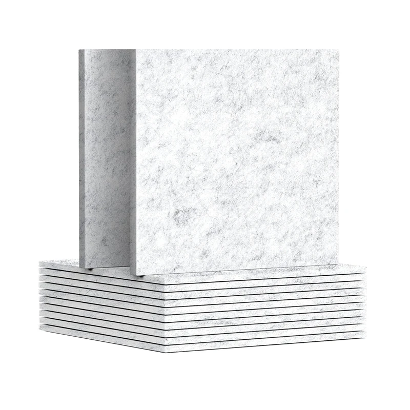 Confezione da 12 pannelli acustici, pannelli fonoassorbenti per pareti e soffitti 12X12X0.3 pollici, per la casa, Studio di registrazione facile installazione