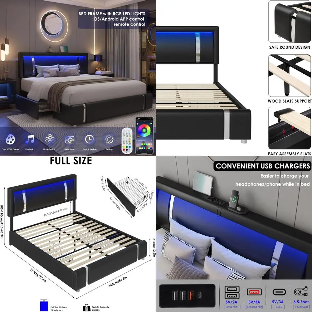 Ull Size Bed E With…