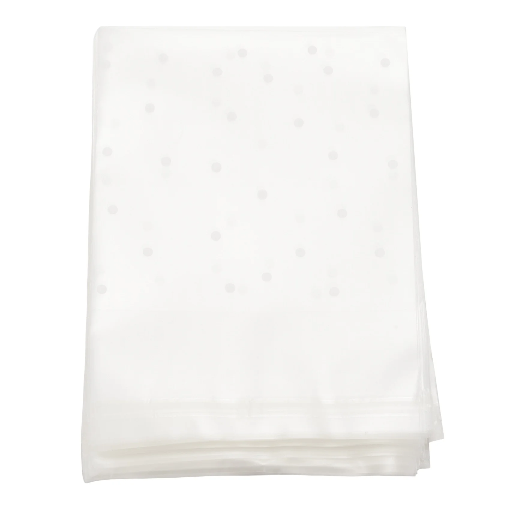 ABZF 2026 100pcs Frosted Cute Dots Plastic Pack Candy Cookie Soap Packaging Bags Cupcake Self Adhesive Sample Gift Bag 7cm