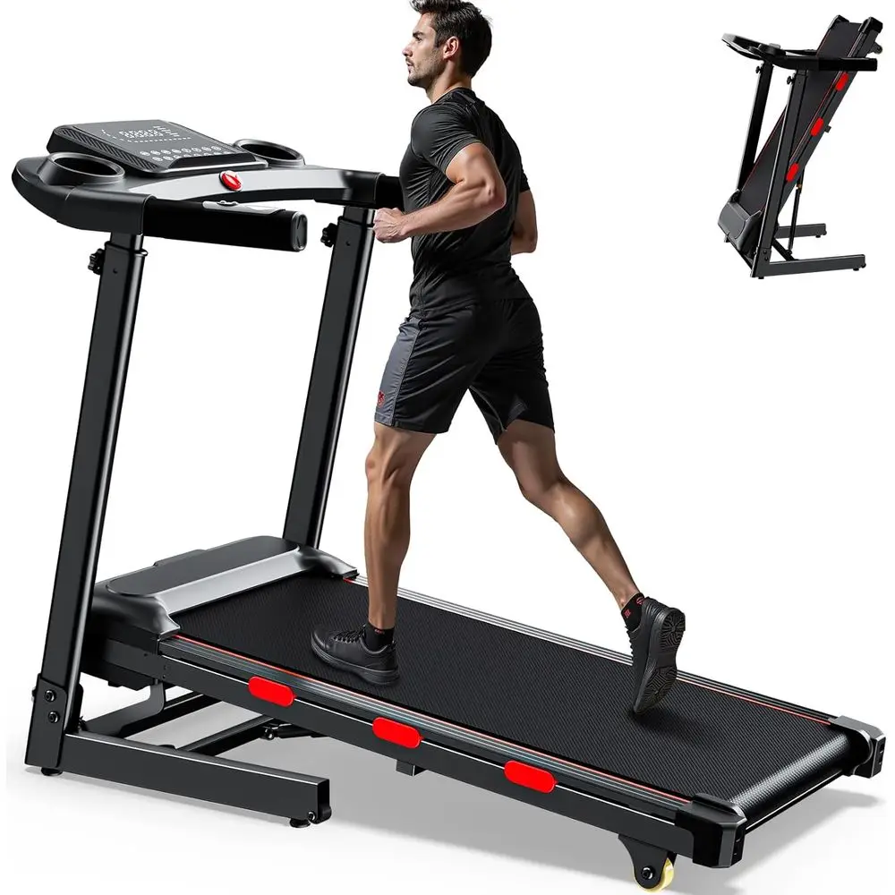 

Профессиональная беговая дорожка 3.5HP с автоматическим наклоном, динамиками и грузоподъемностью до 136 кг