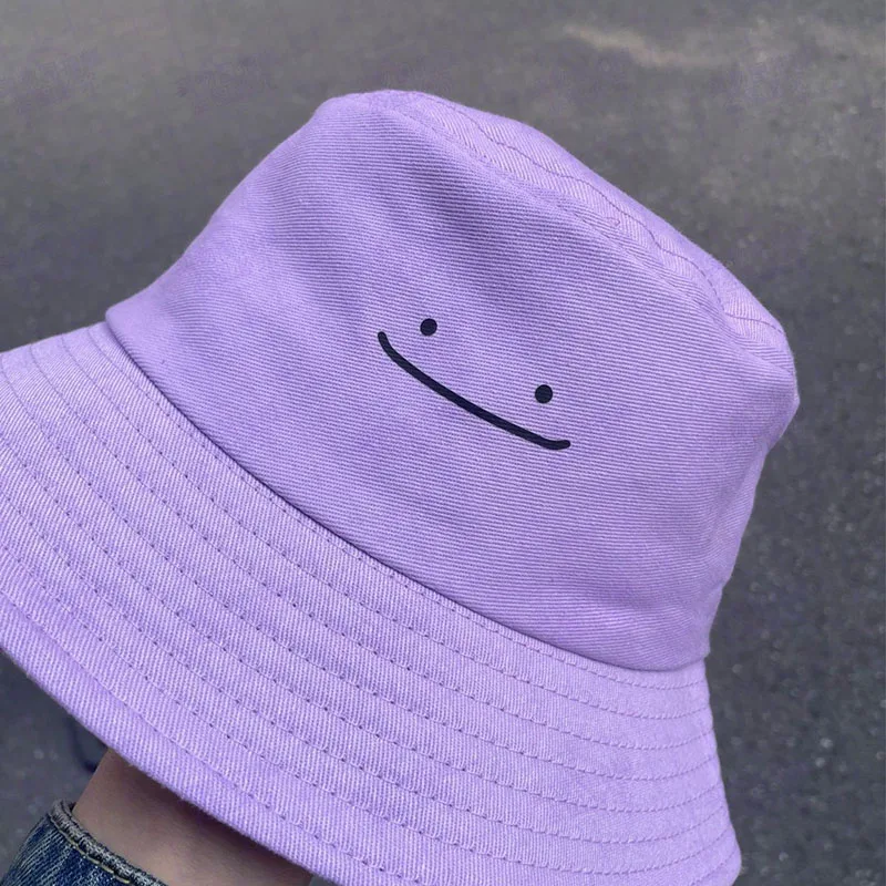 chapeu-bucket-anime-ditto-smile-pokemon-roxo-claro-de-secagem-rapida-bone-de-pescador-desenho-animado-chapeu-protetor-solar-para-homens-e-mulheres-presente-de-primavera-verao