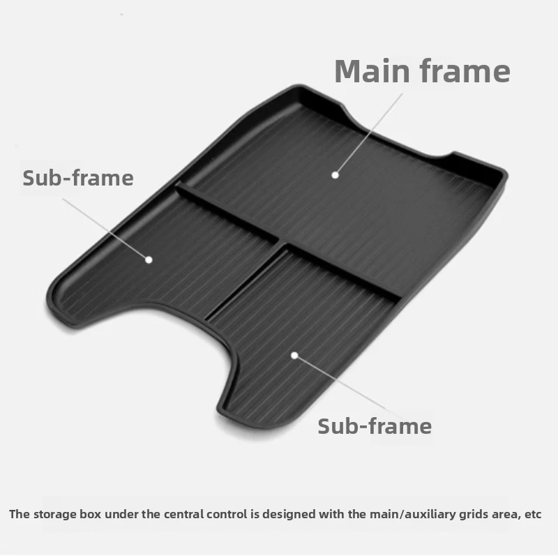 For Honda HRV ZRV 2023-2024 TPE Car Central Console Lower Storage Tray Organizer Storage Case Auto Accessories
