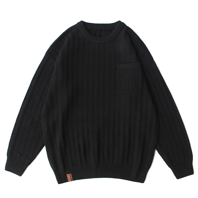 Maglione da uomo in maglia pesante autunno inverno vestibilità ampia pullover con cavo retrò americano morbido caldo girocollo vintage taglie forti 4XL