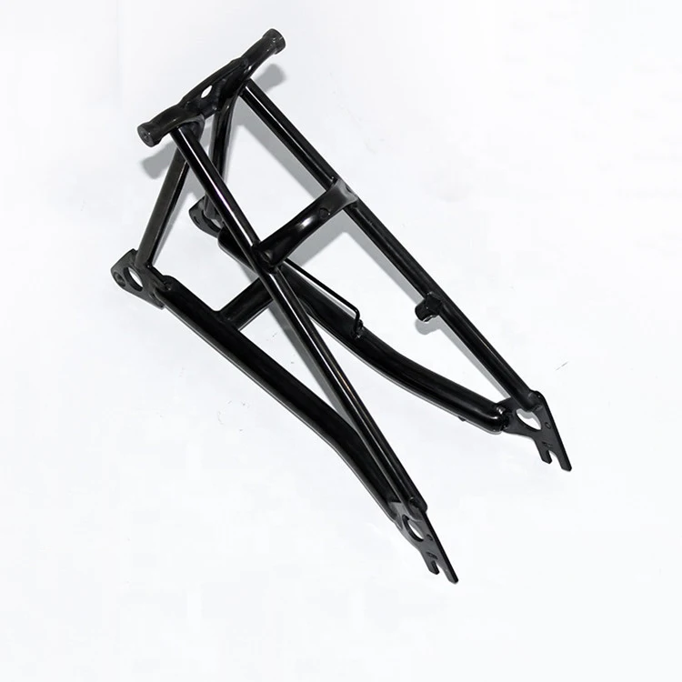 Warna Hitam 16 Rangka Sepeda Lipat Titanium Segitiga Belakang Dan Garpu Depan