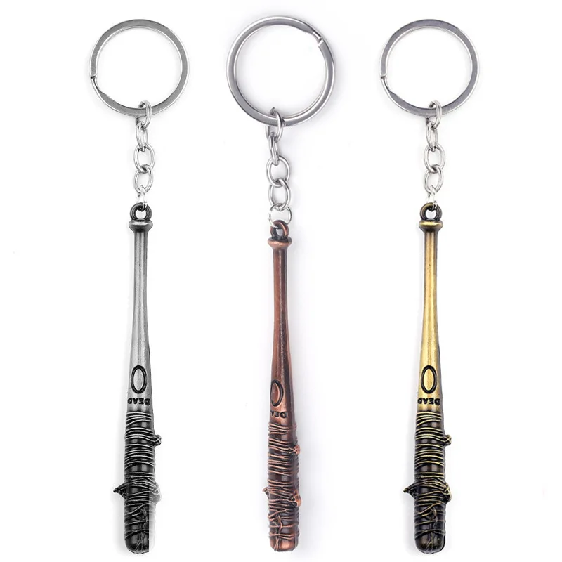 Llavero con forma de bate de béisbol LUCILLE de Negan, de la serie The Walking Dead, para hombres, accesorios para llaves de coche.