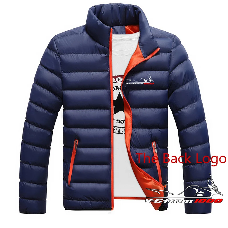 2024 Motorcycle Vstrom 650 V Strom Men Printing New Autumn and Winter Warm High Quality Leisure Cotton Jacket Hoodie Tops