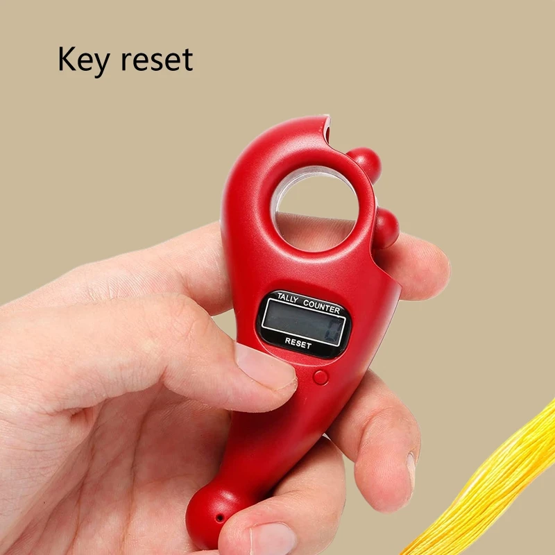 Beads Counter Finger Game Toy Manual Reset Decompression Relaxation 6 Colors