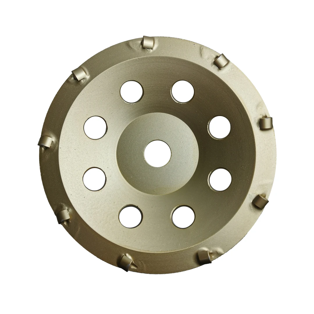 

7 Inch 180mm PCD Grinding Cup Wheel Polycrystalline Diamond Hole 22.23 5/8-11 for Epoxy Coating And Glue Removal