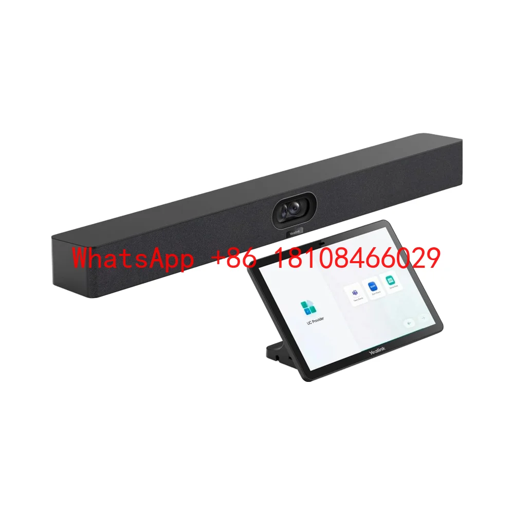 Yealink MeetingBar A40-010 Solución de Videoconferencia Todo en Uno 4K con Doble Cámara de 48MP y Matriz de Micrófonos de 8 MEMS