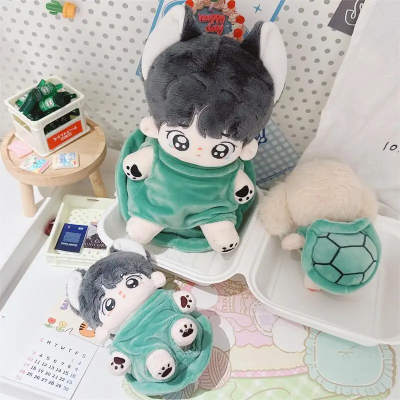 10/20cm Cartoon Turtle Shell Coat Mini Idol Doll Clothes Kawaii Can Change DIY Doll Clothes Accessory for Kids Girls Fans Gifts