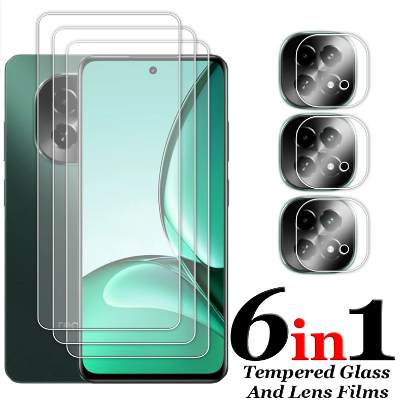 

For Realme C63 5G Glass For Realme C63 5G Tempered Glass 6.67 inch Transparent HD Screen Protector For Realme C63 5G Lens Film