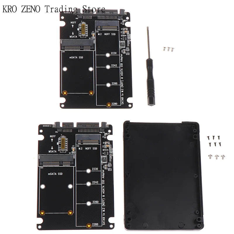 🔝NGFF To SATA 3 External HDD Enclosure MSATA SSD  M.2 SATA Protocol Adapter Board✨