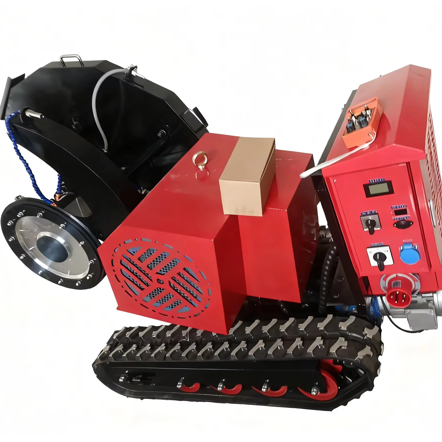 Electric Tracked Crawler Diamond Wire Saw Machine with Engine 380V 22kw for Thick Reinforced Concrete Wall Cutting