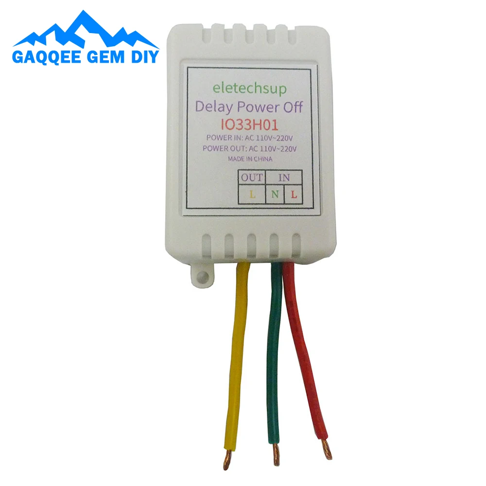 AC110V/220V 7A Delay Relay Switch Time Adjustable Timer Switch Auto Switch Timer Relay Time Switch Delay Controller