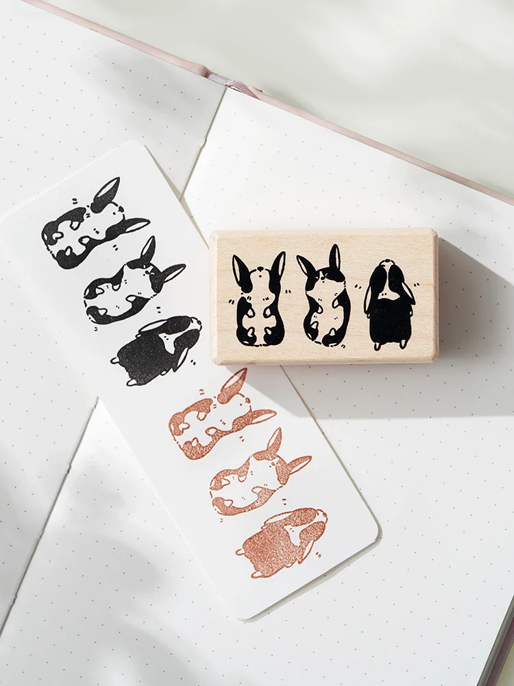 The Story Of Lovely Dogs Wooden Rubber Stamp DIY Scrapbooking Photo Album Journal Material Wood Seal