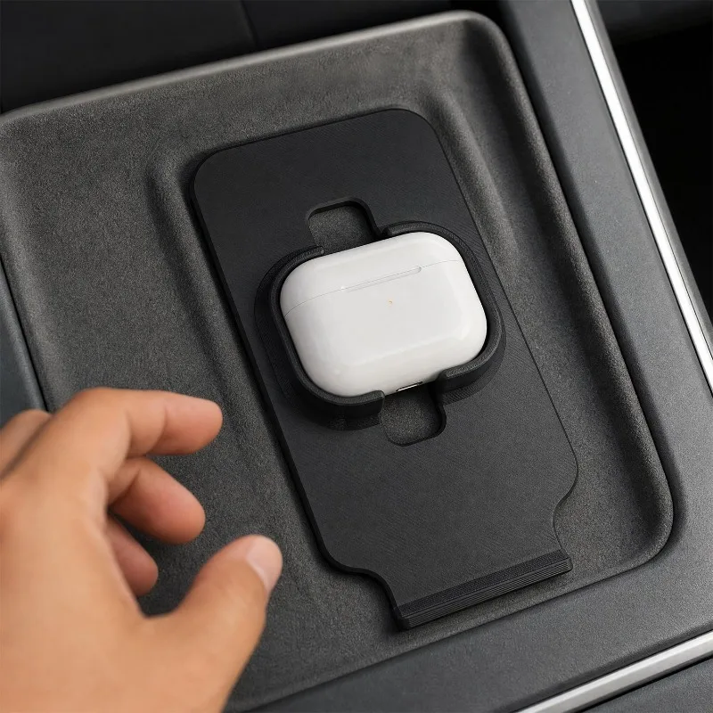 Car Non-slip Center Console For Tesla Model3/Y Charging Bluetooth Headset Wireless Charging Stand for AirPods Pro3 Accessories