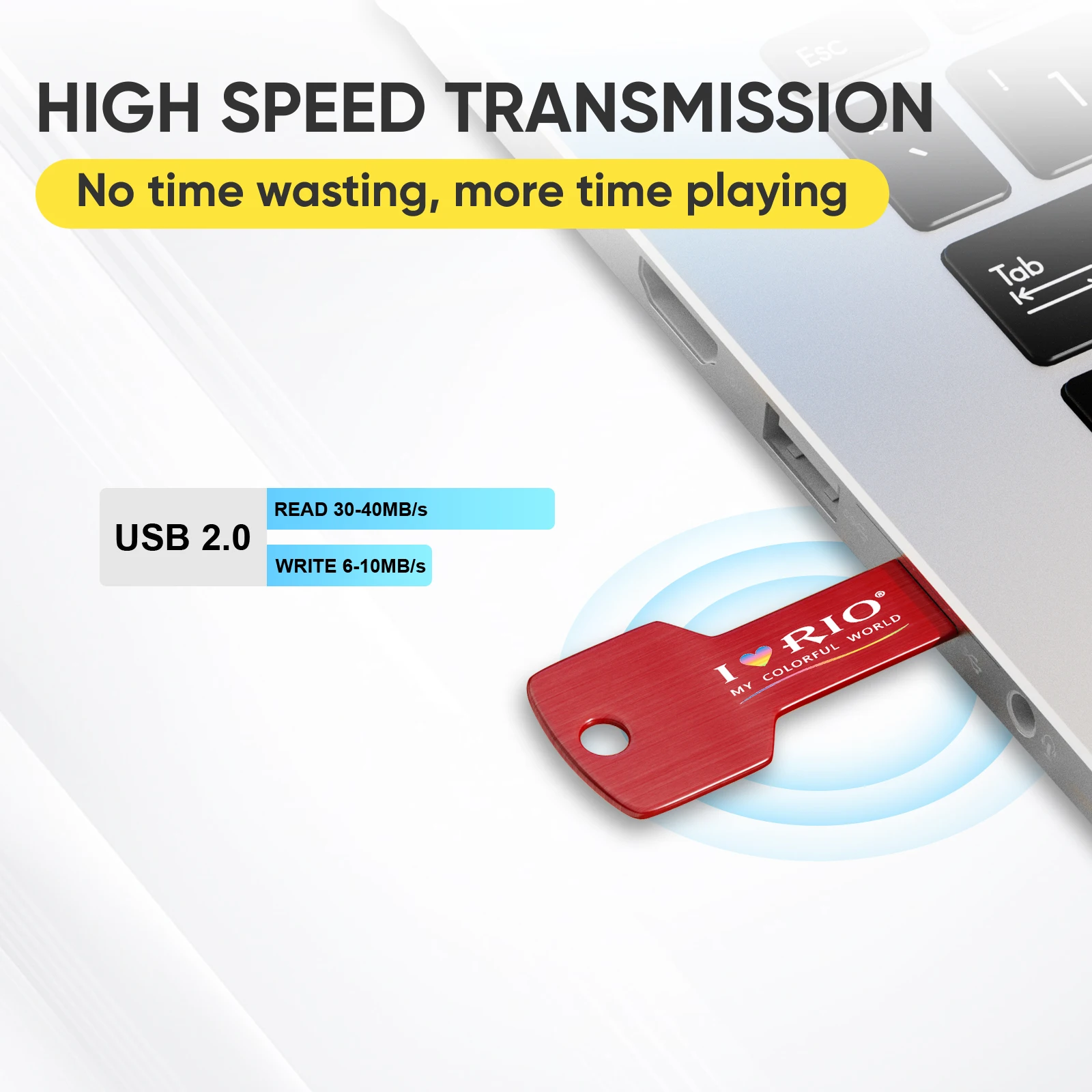 Color Printing USB Flash Drive 64GB Free Custom Logo Pen Drive 32GB Mini Metal Key Memory Stick Real Capacity Pendrive U Disk