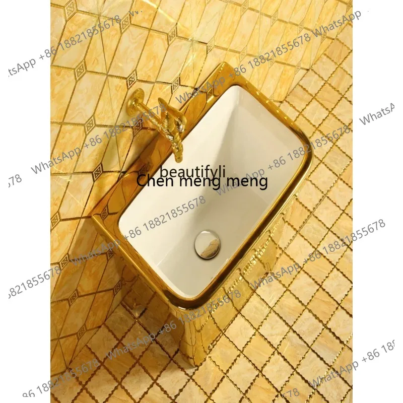 

LHY26 ss s8617Large Size Wash Mop Pool Balcony Home Bathroom Golden Mop Pool Slot Small Size Golden Mop Basin Ceramic
