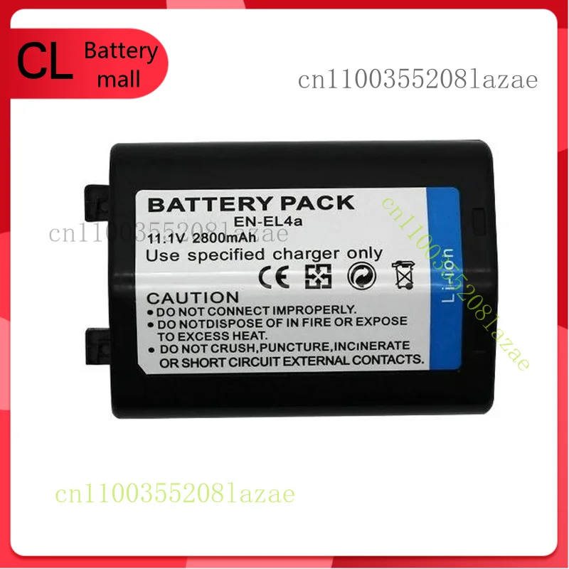 

2 аккумулятора емкостью 2800 мАч для Nikon EN-EL4 EN-EL4a D2X D2H D3 D3S D3X F6