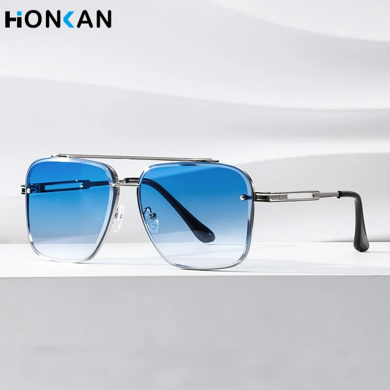 2026 Fashion Square Luxury Design Sunglasses Men Women Flight Sunglasses UV400 Protection Beach Fishing Eyewear with Case