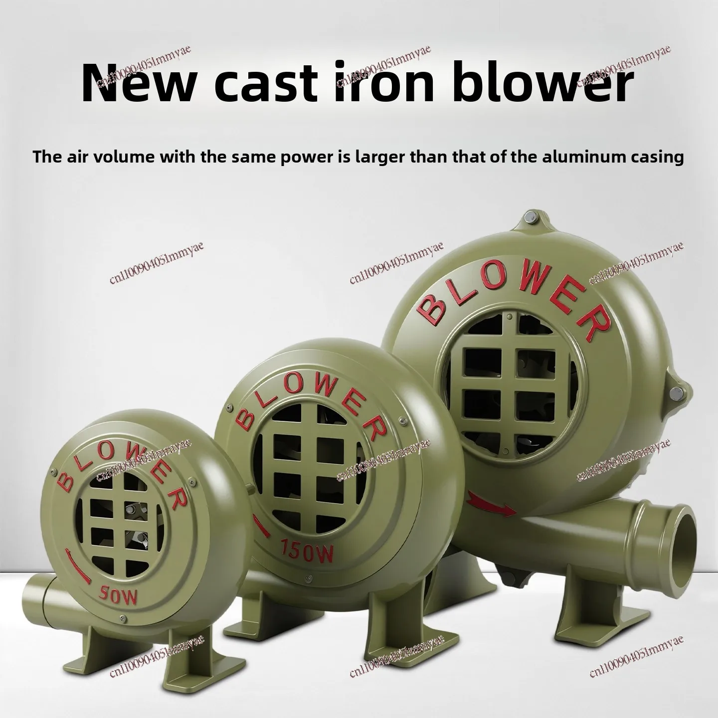 Small blower household barbecue firewood stove special high-power strong hair dryer 220v