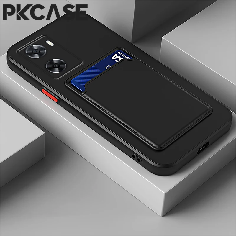 PKCASE إدراج بطاقة جراب هاتف ل ممن لهم A36 A76 A96 A38 A58 A98 للصدمات حافظة للبطاقات الغطاء الخلفي ل Reno 14 13 11 10 Pro Plus 11F