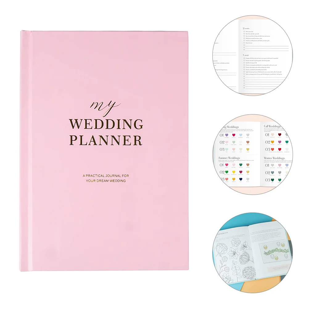 Wedding Book Bride Gifts Romantic Engagement Planner for Bridal and Organizer The