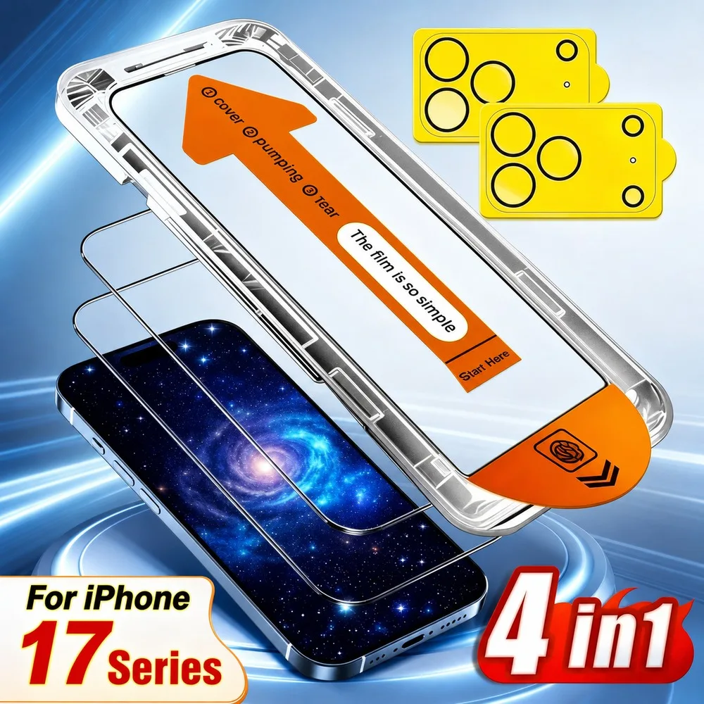 2+2 Stück Panzerglas für iPhone 18 17 16 15 Kameraobjektiv Displayschutz für iPhone 14 13 12 11 Kratzfest Bruchsicher HD