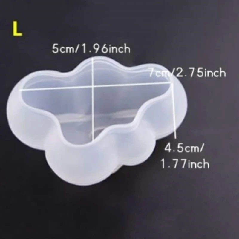Moule en silicone en résine xy pour les élections, table de réglage de nuage tridimensionnel, bougie nuage mignonne, cristal de nuage bricolage