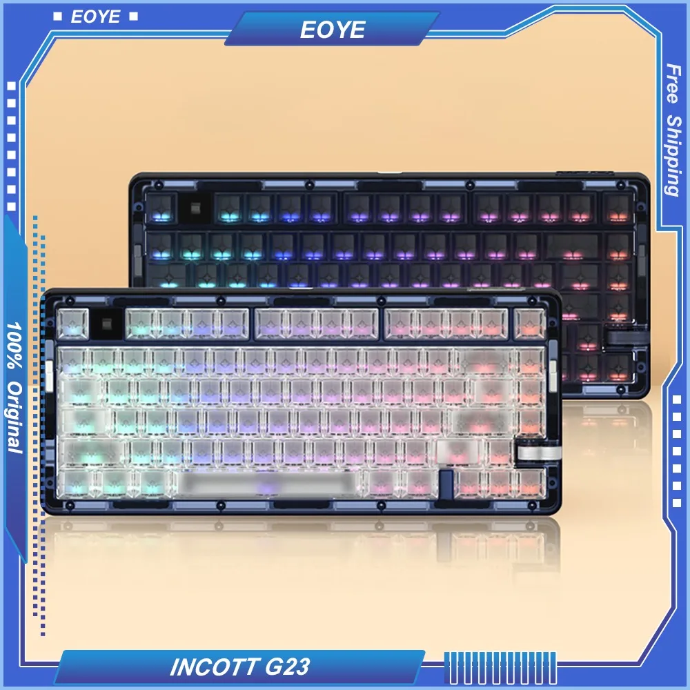 

IYX OP75 Magnetic Levitation Four-section Feel Fog Through High Value Wireless Hot-swappable Mechanical Keyboard 75% Layout DIY