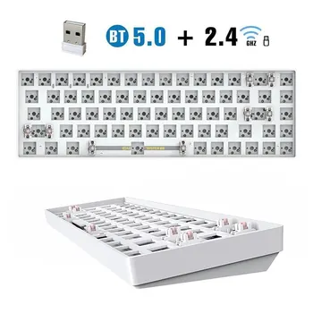 TESTER68 customized mechanical keyboard kit hot swappable shaft base axis 2.4G Bluetooth customized wireless keywireless